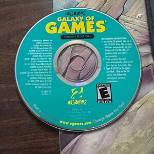 eGames Galaxy of Games Green Edition PC CD ROM Software 13-8850-10 Version 1.1